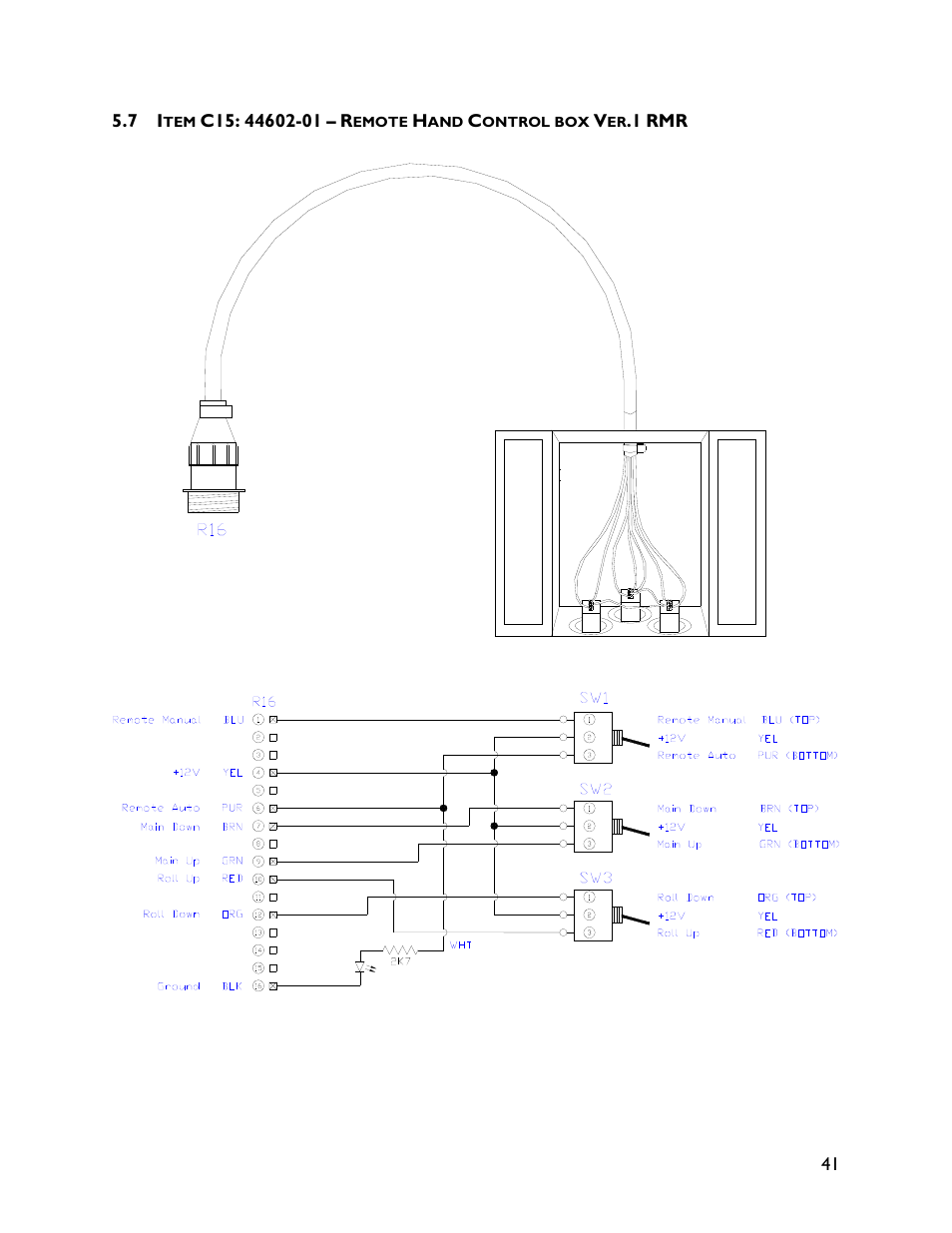 7 item c15: 44602-01 | NORAC UC4+BC+JD8A User Manual | Page 45 / 49