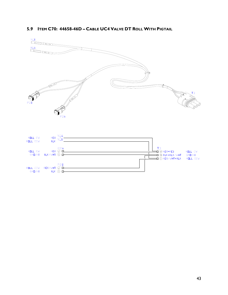 9 item c70: 44658-46d | NORAC UC4+BC+JD8A User Manual | Page 47 / 49