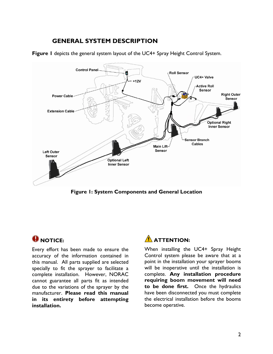 2 general system description | NORAC UC4+BC+JD8A User Manual | Page 5 / 49