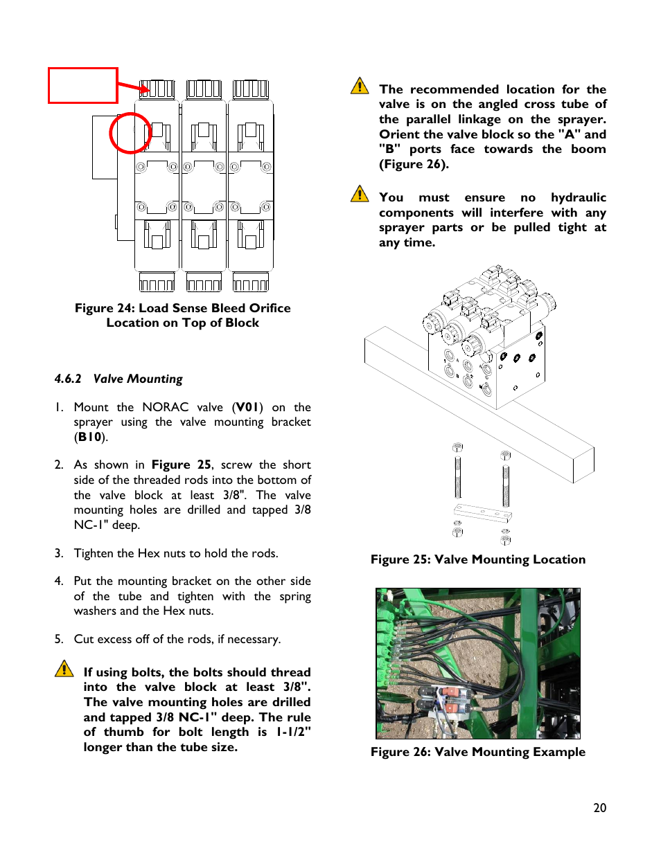 2 valve mounting | NORAC UC4+BC+JD10 User Manual | Page 23 / 38