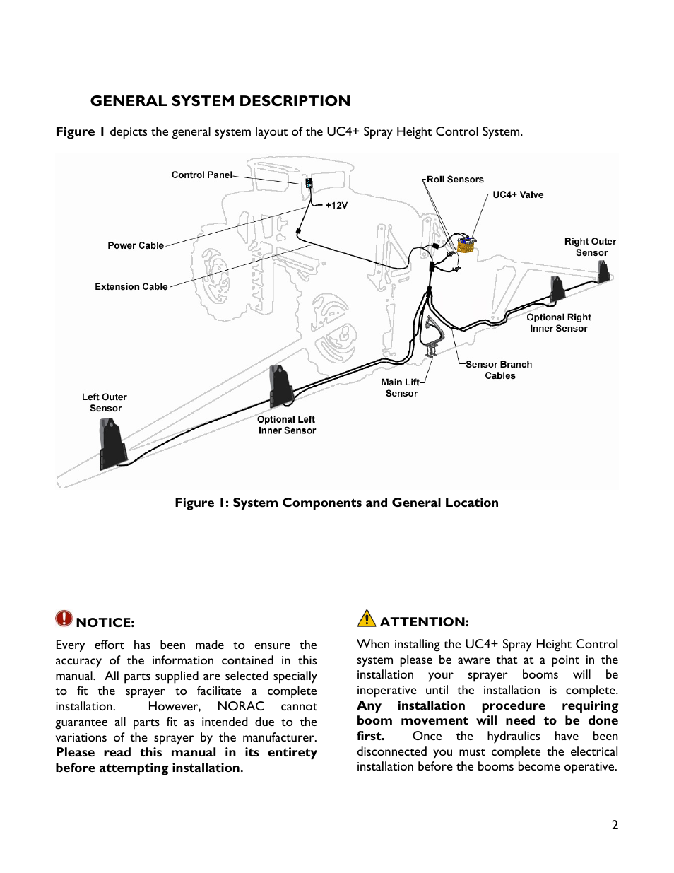 2 general system description | NORAC UC4+BC+JD10 User Manual | Page 5 / 38