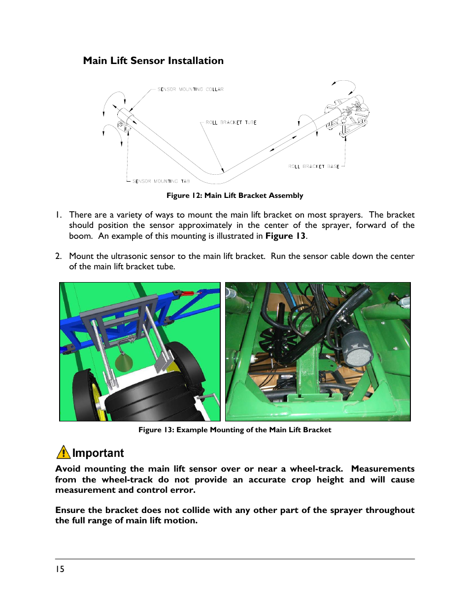 7 main lift sensor installation | NORAC UC4+BC+JD11 User Manual | Page 18 / 39