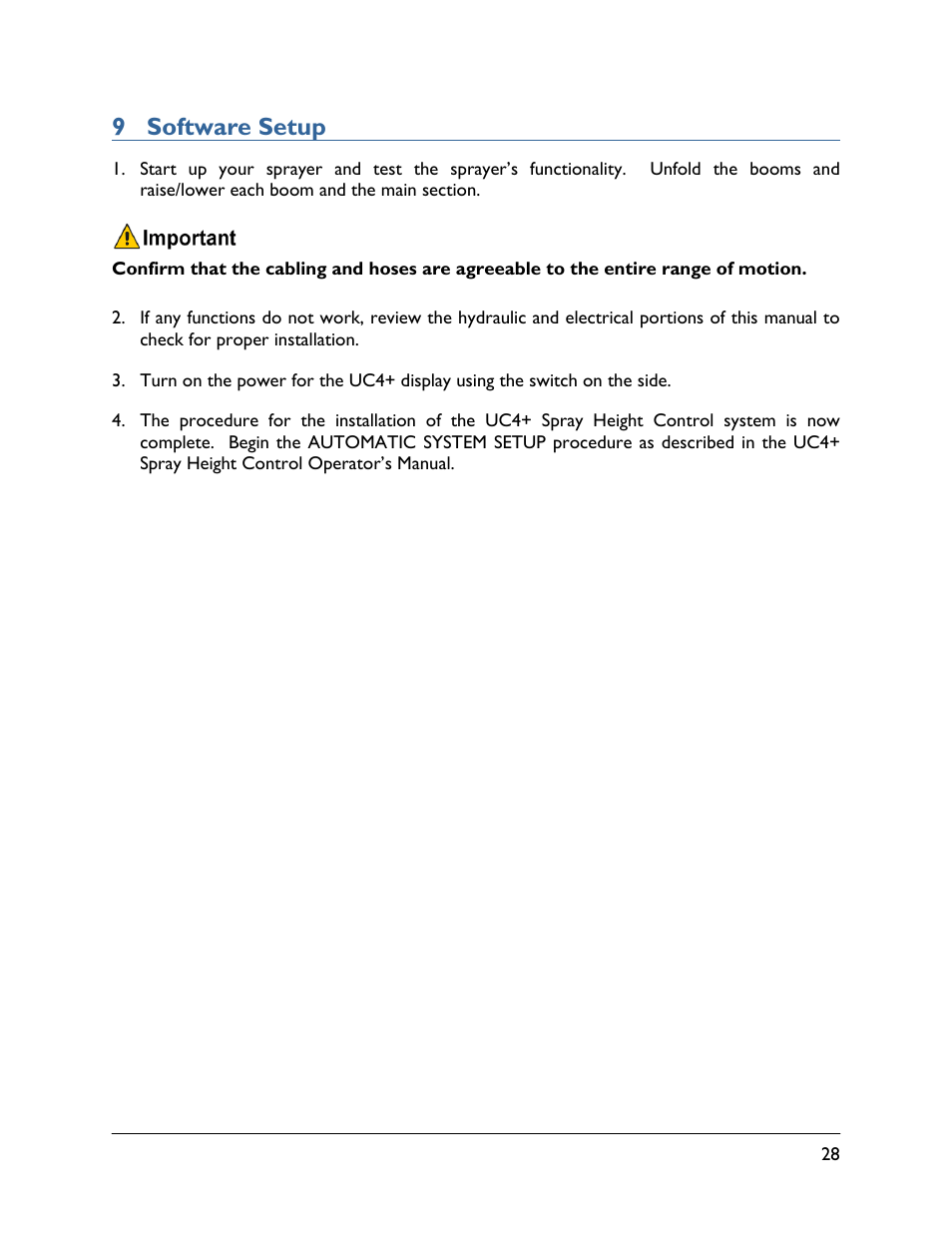 9 software setup | NORAC UC4+BC+JD11 User Manual | Page 31 / 39