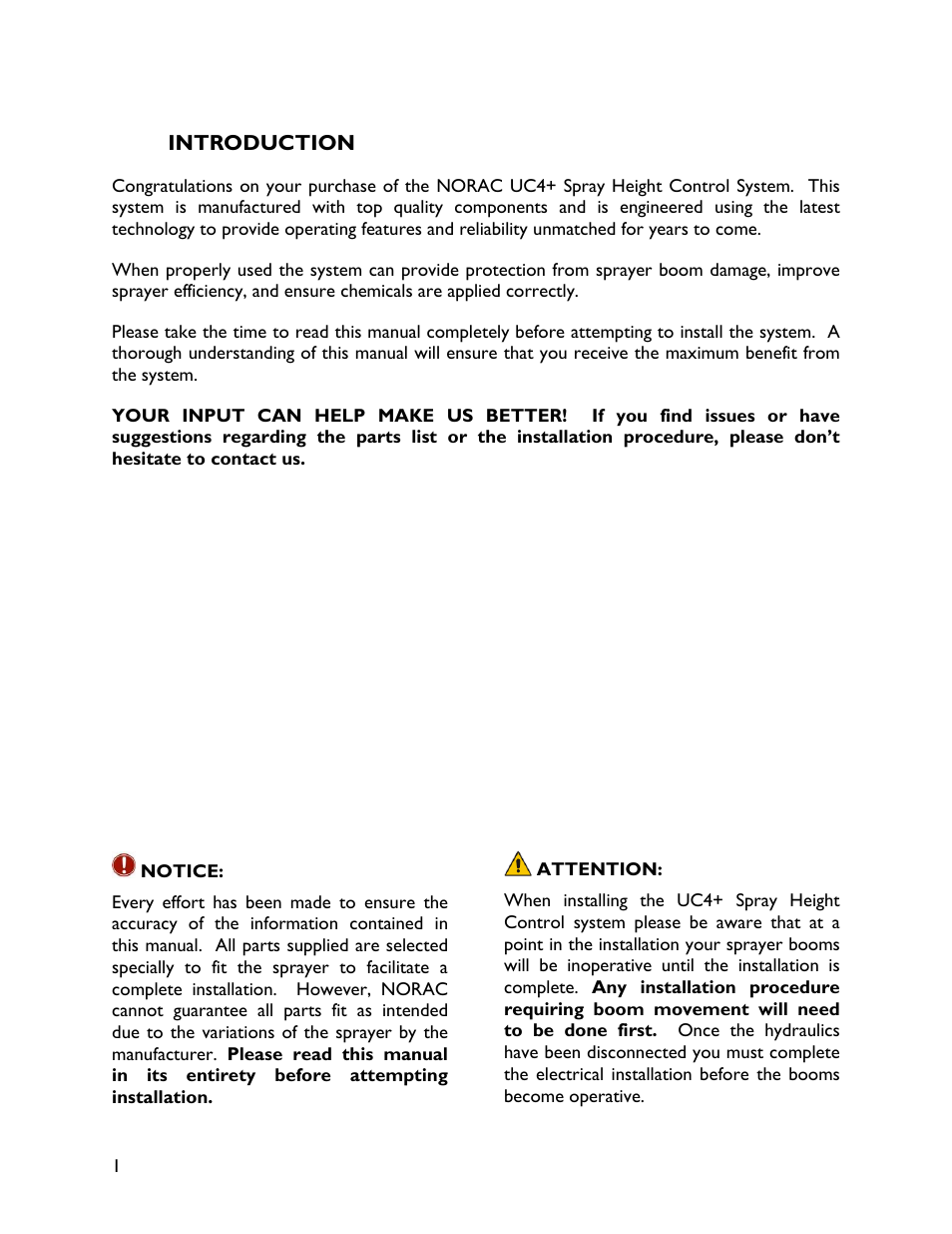 1 introduction | NORAC UC4+JD9-4B User Manual | Page 4 / 13