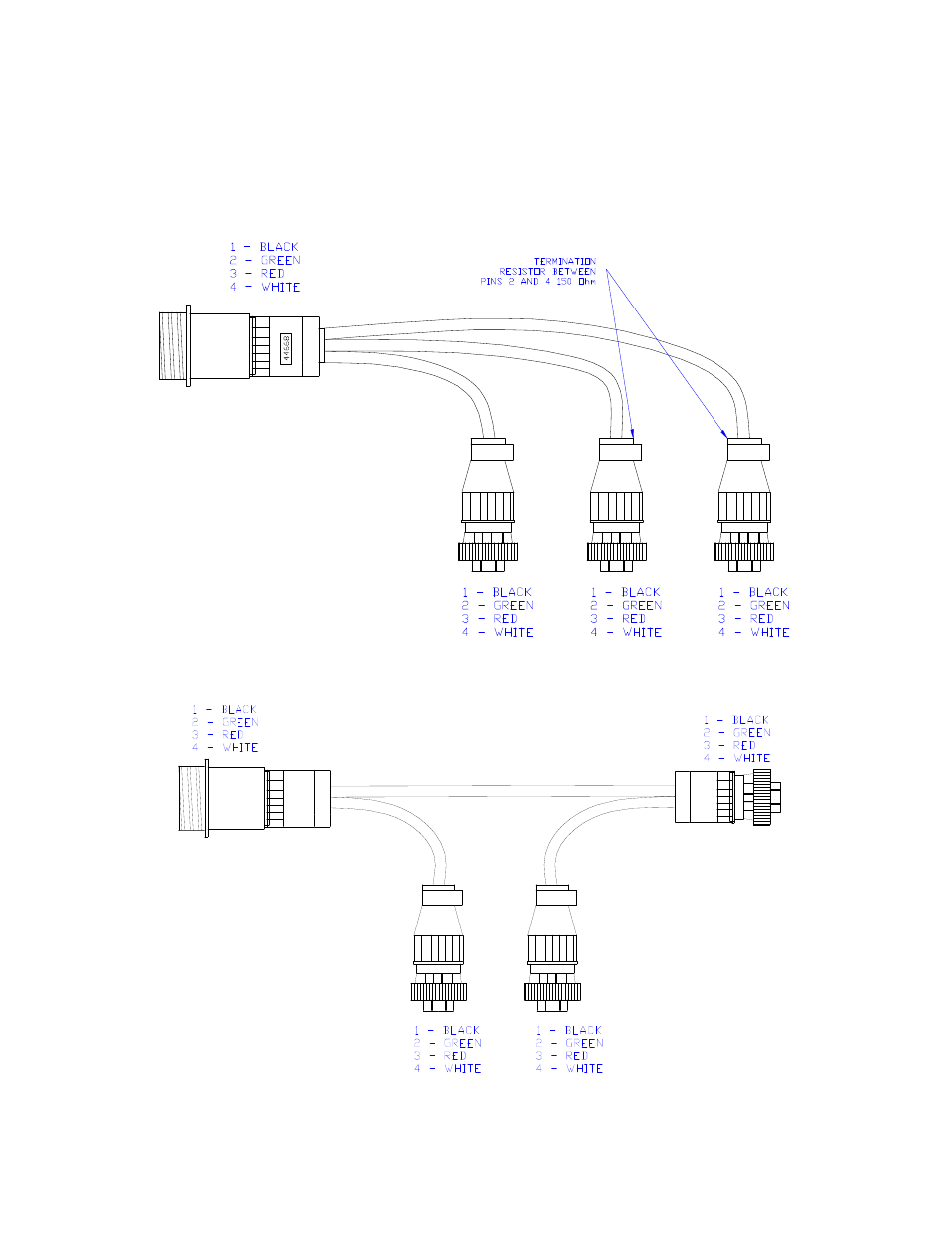 6 electrical reference – cable drawings, 1 item c02: 44668 – sensor branch cable, 2 item c02b: 44664 – cable uc4 can node dual | Electrical reference – cable drawings | NORAC UC4+BC+OM1 User Manual | Page 21 / 26