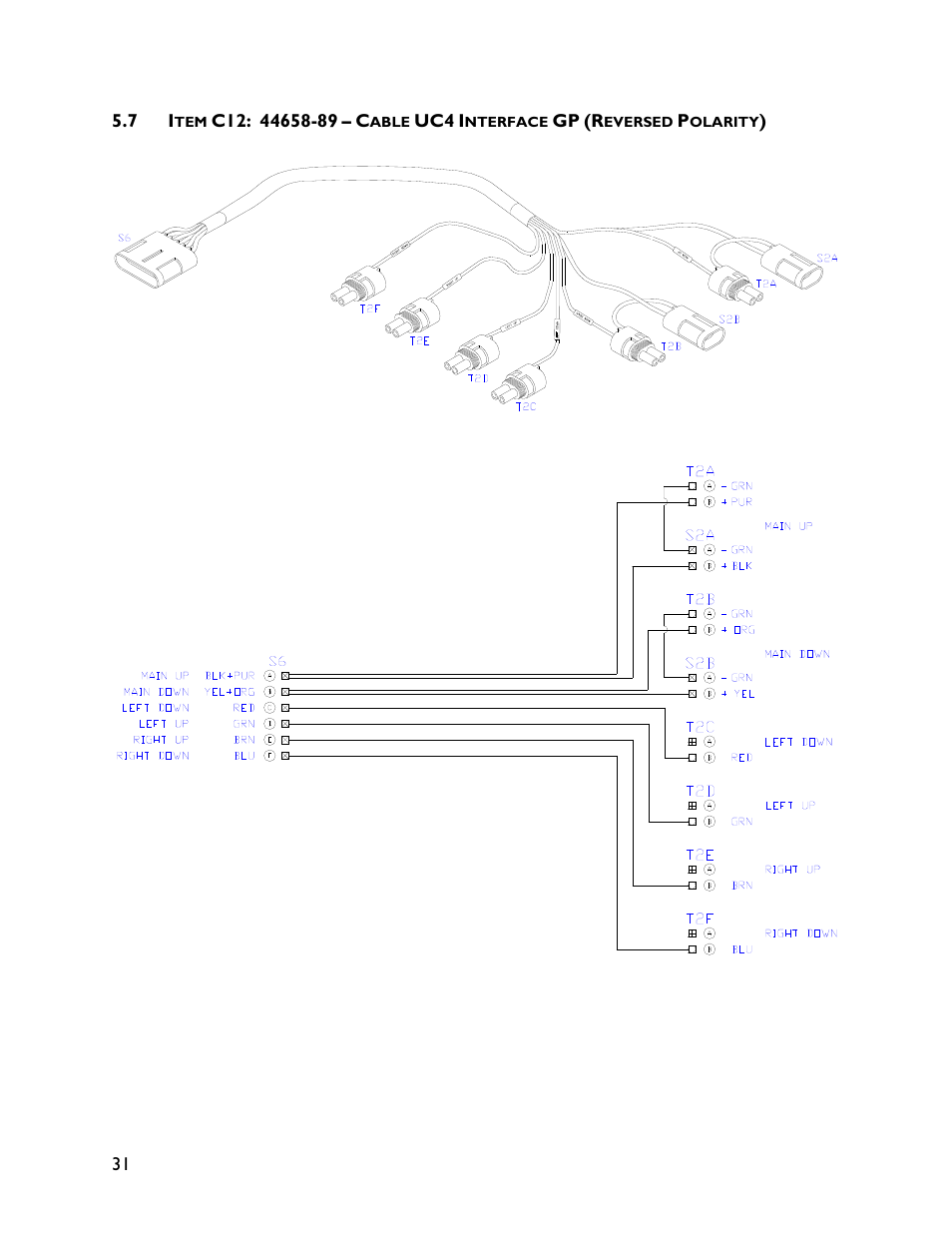 7 item c12: 44658-89 | NORAC UC4+BC+MC1 User Manual | Page 34 / 36