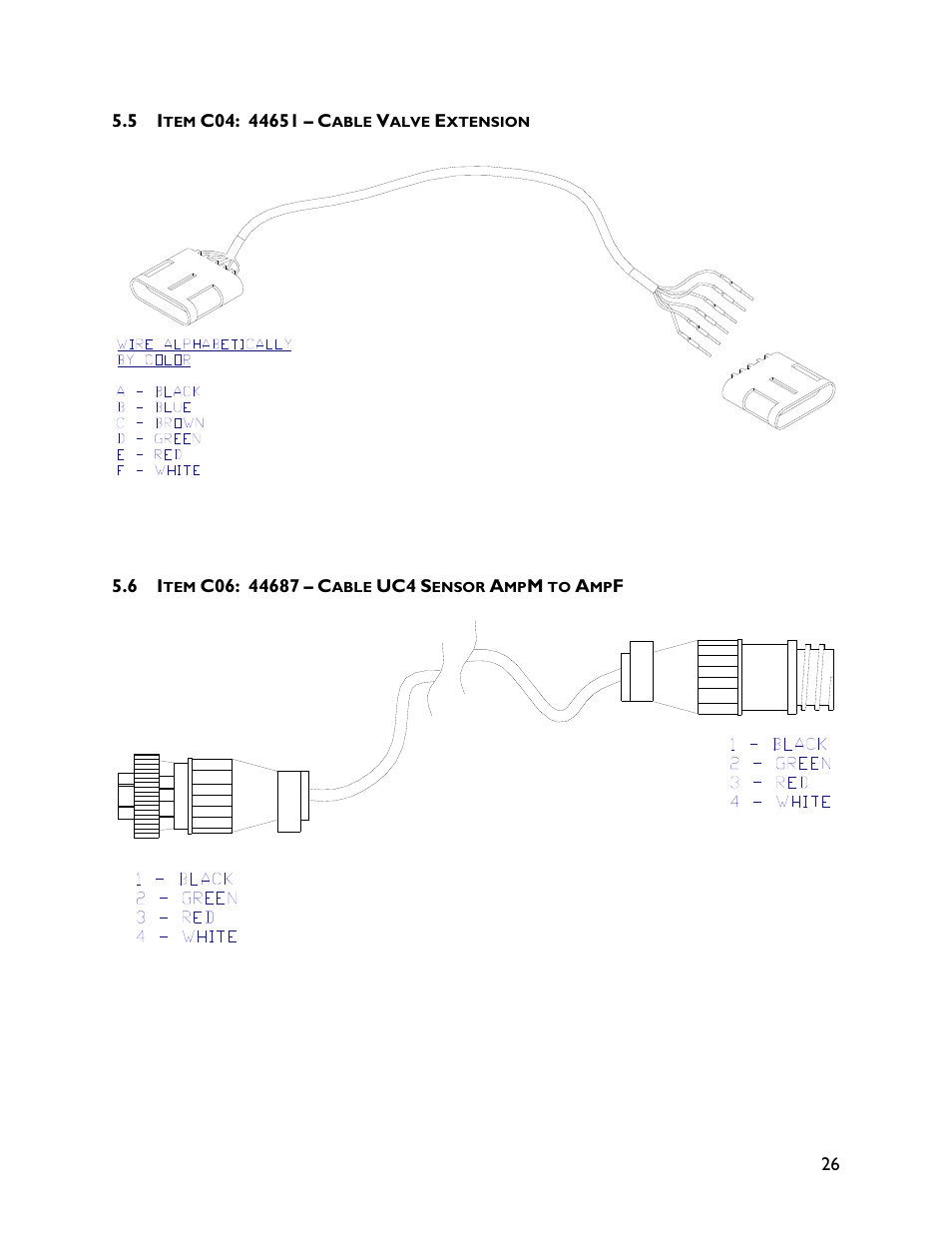 5 item c04: 44651, 6 item c06: 44687 | NORAC UC4+BC+NT3 User Manual | Page 29 / 36