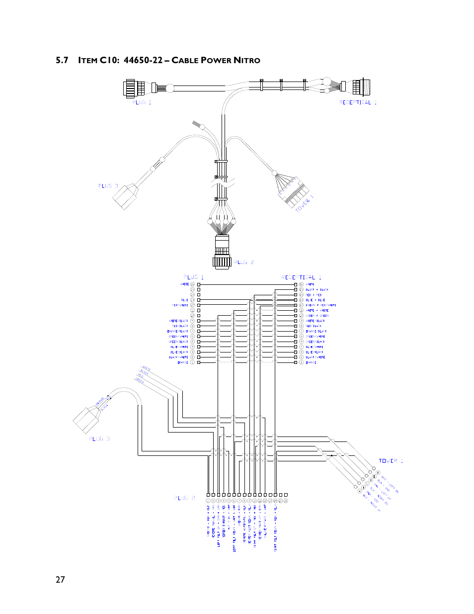 7 item c10: 44650-22 | NORAC UC4+BC+NT3 User Manual | Page 30 / 36