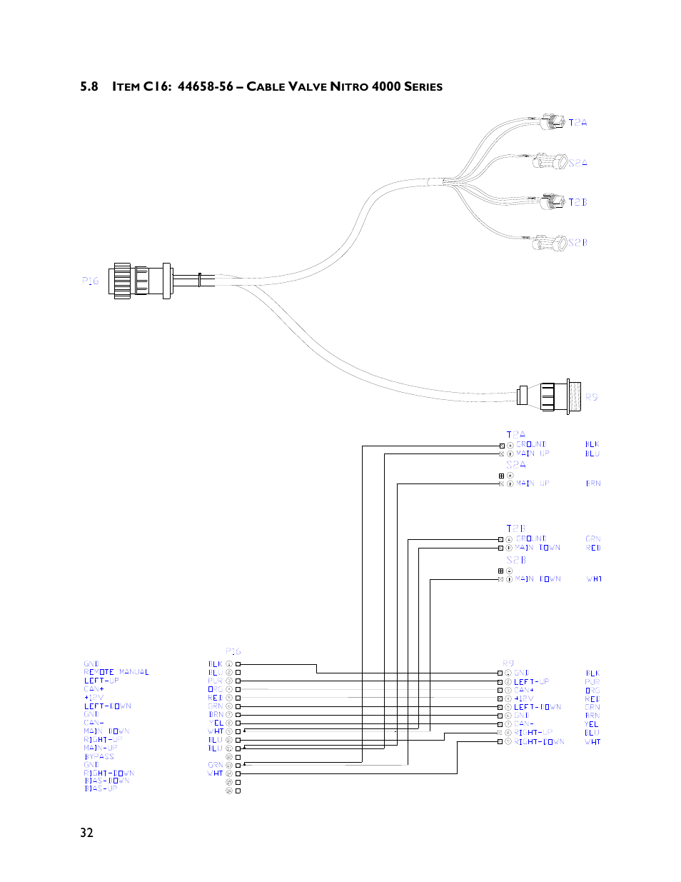 8 item c16: 44658-56 | NORAC UC4+BC+NT4 User Manual | Page 36 / 37