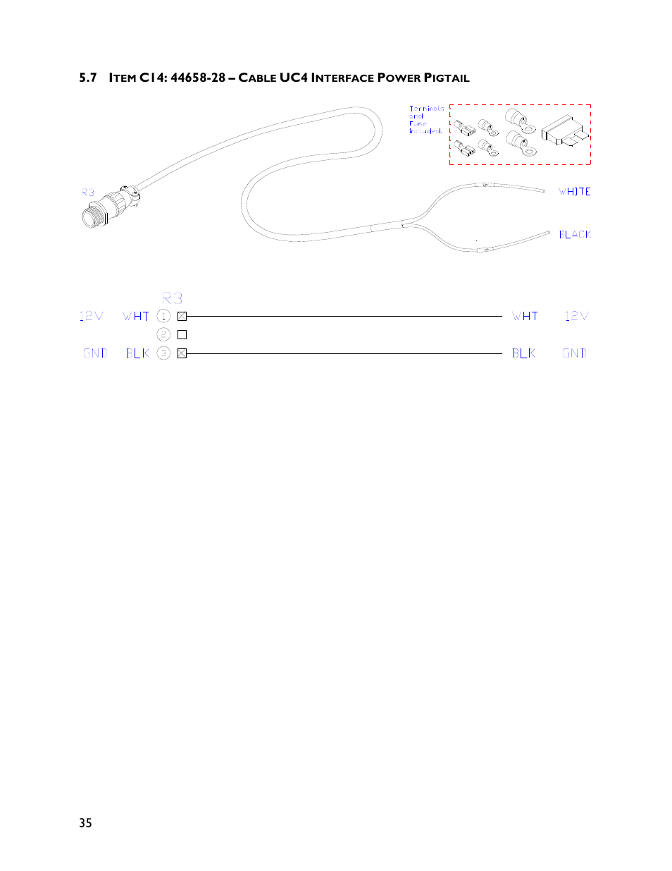 7 item c14: 44658-28 | NORAC UC4+BC+RG6 User Manual | Page 38 / 39