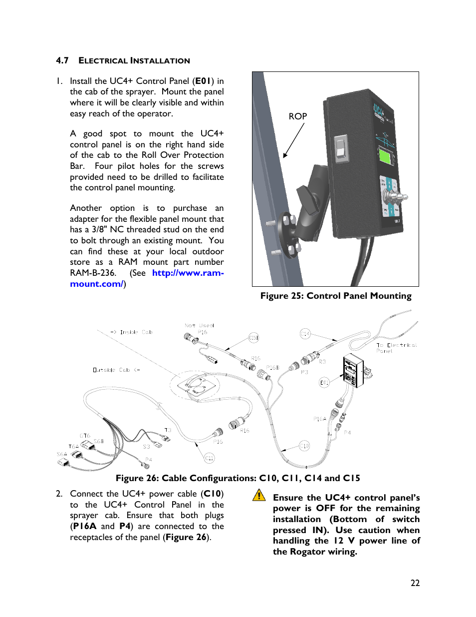 7 electrical installation | NORAC UC4+BC+RG4 User Manual | Page 25 / 40