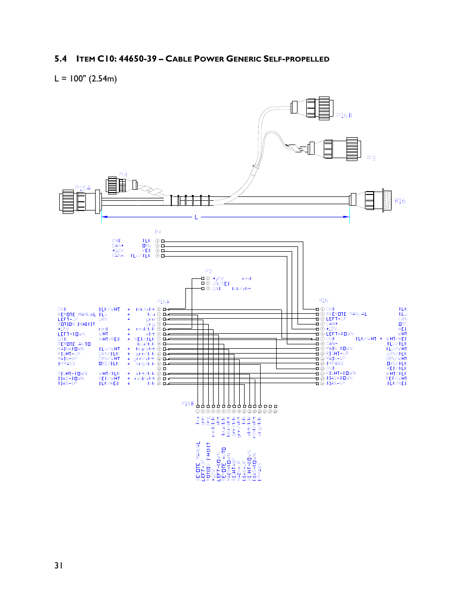 4 item c10: 44650-39 | NORAC UC4+BC+RG4 User Manual | Page 34 / 40