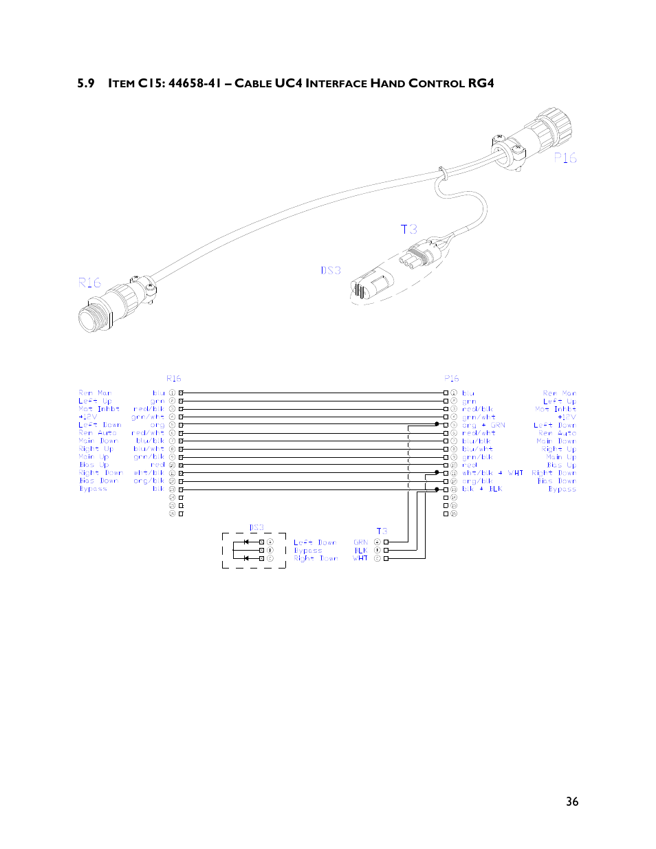 9 item c15: 44658-41 | NORAC UC4+BC+RG4 User Manual | Page 39 / 40