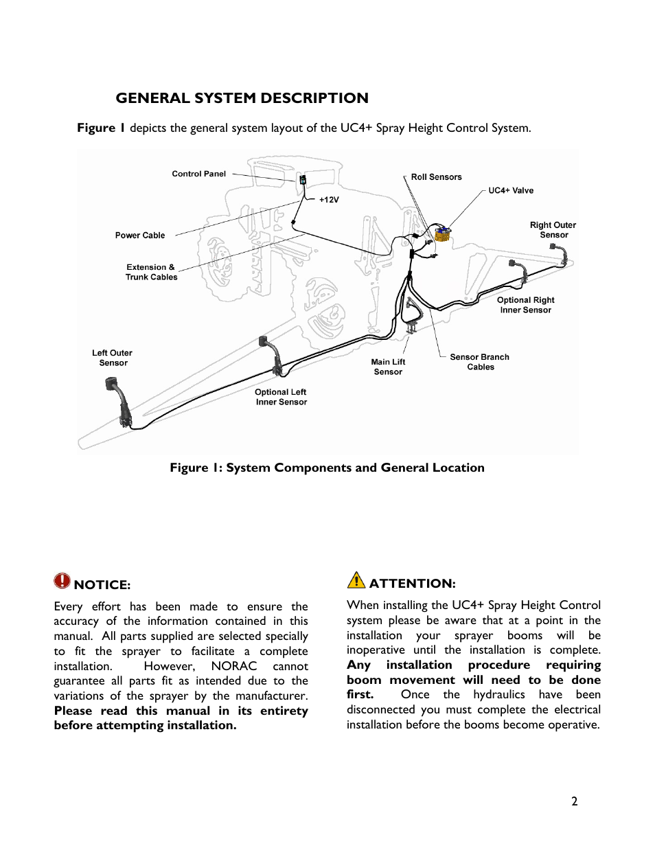 2 general system description | NORAC UC4+BC+RG4 User Manual | Page 5 / 40