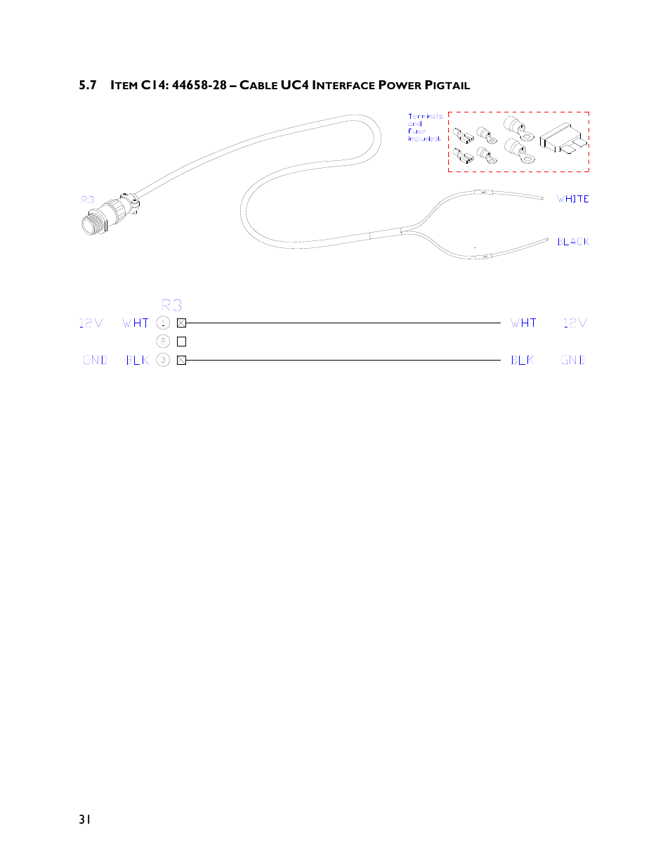 7 item c14: 44658-28 | NORAC UC4+BC+RG7 User Manual | Page 34 / 35