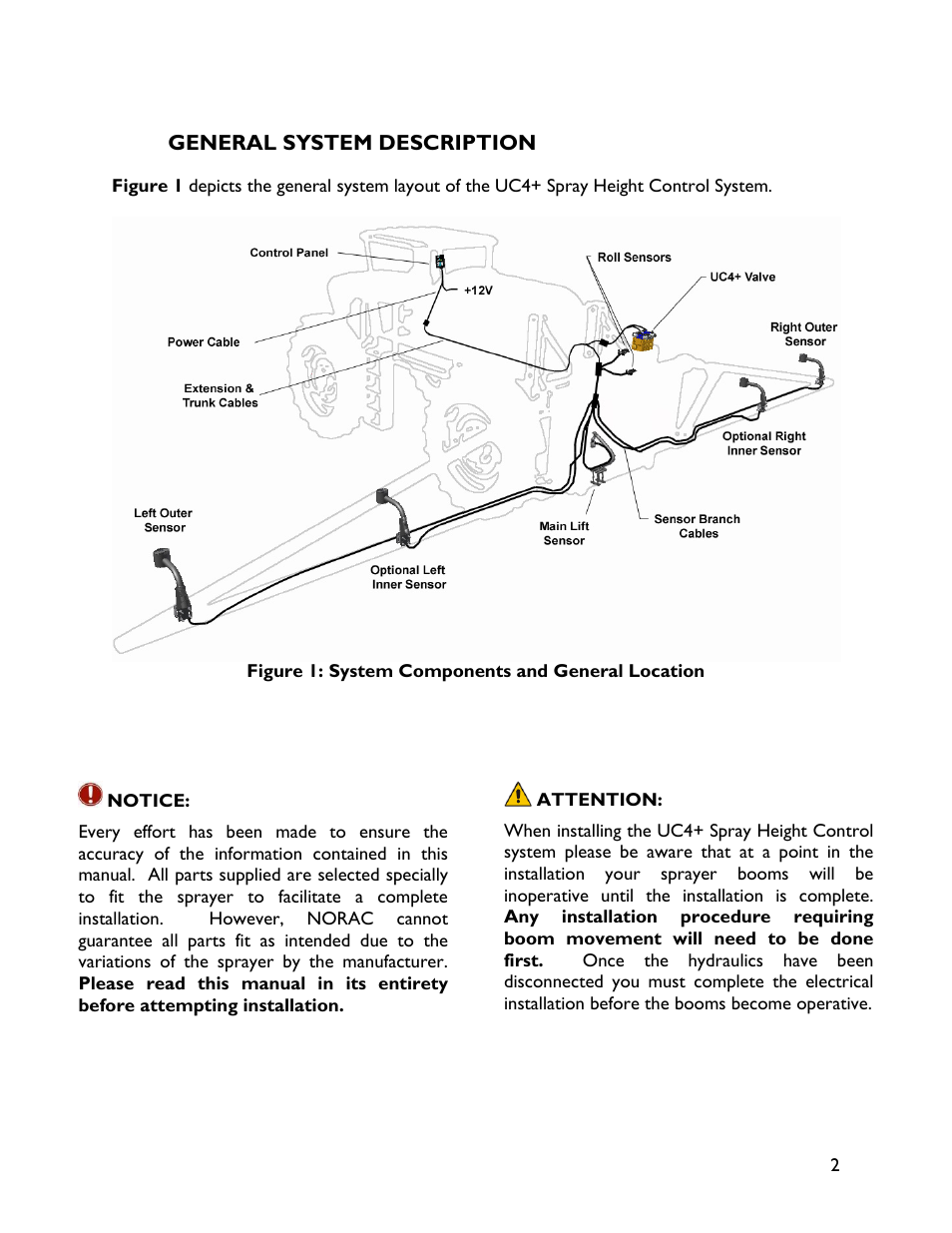 2 general system description | NORAC UC4+BC+RG7 User Manual | Page 5 / 35