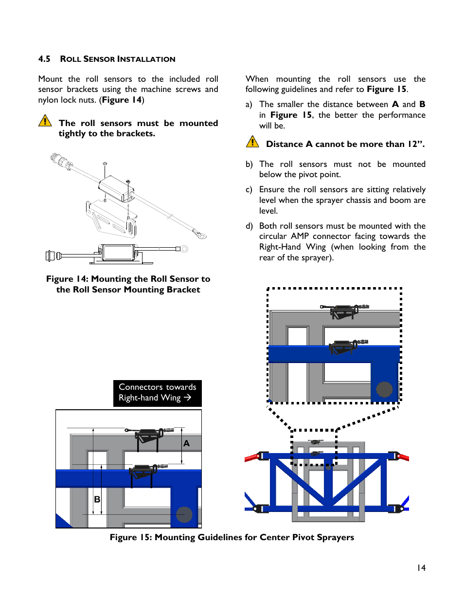 5 roll sensor installation | NORAC UC4+BC+SC1 User Manual | Page 17 / 35