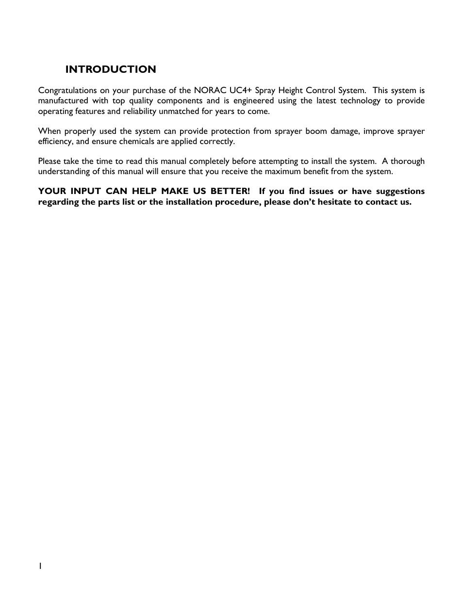 1 introduction | NORAC UC4+BC+SC1 User Manual | Page 4 / 35