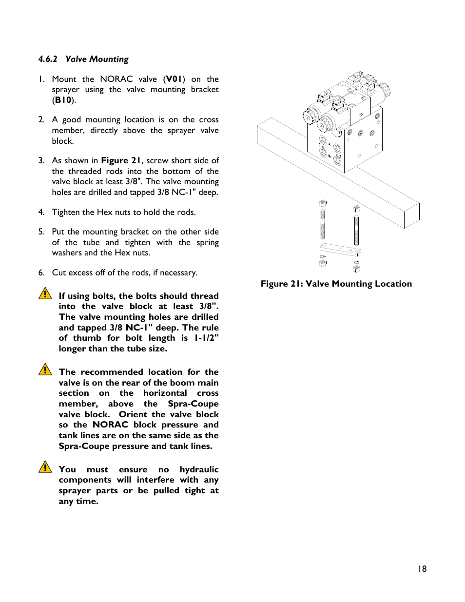 2 valve mounting | NORAC UC4+BC+SC2 User Manual | Page 21 / 36