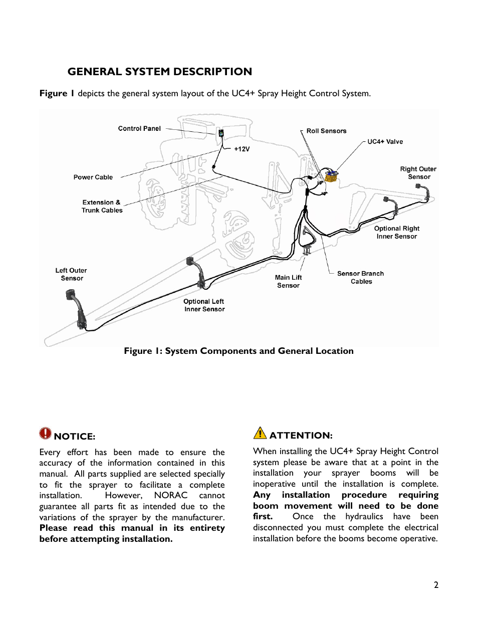 2 general system description | NORAC UC4+BC+SC2 User Manual | Page 5 / 36