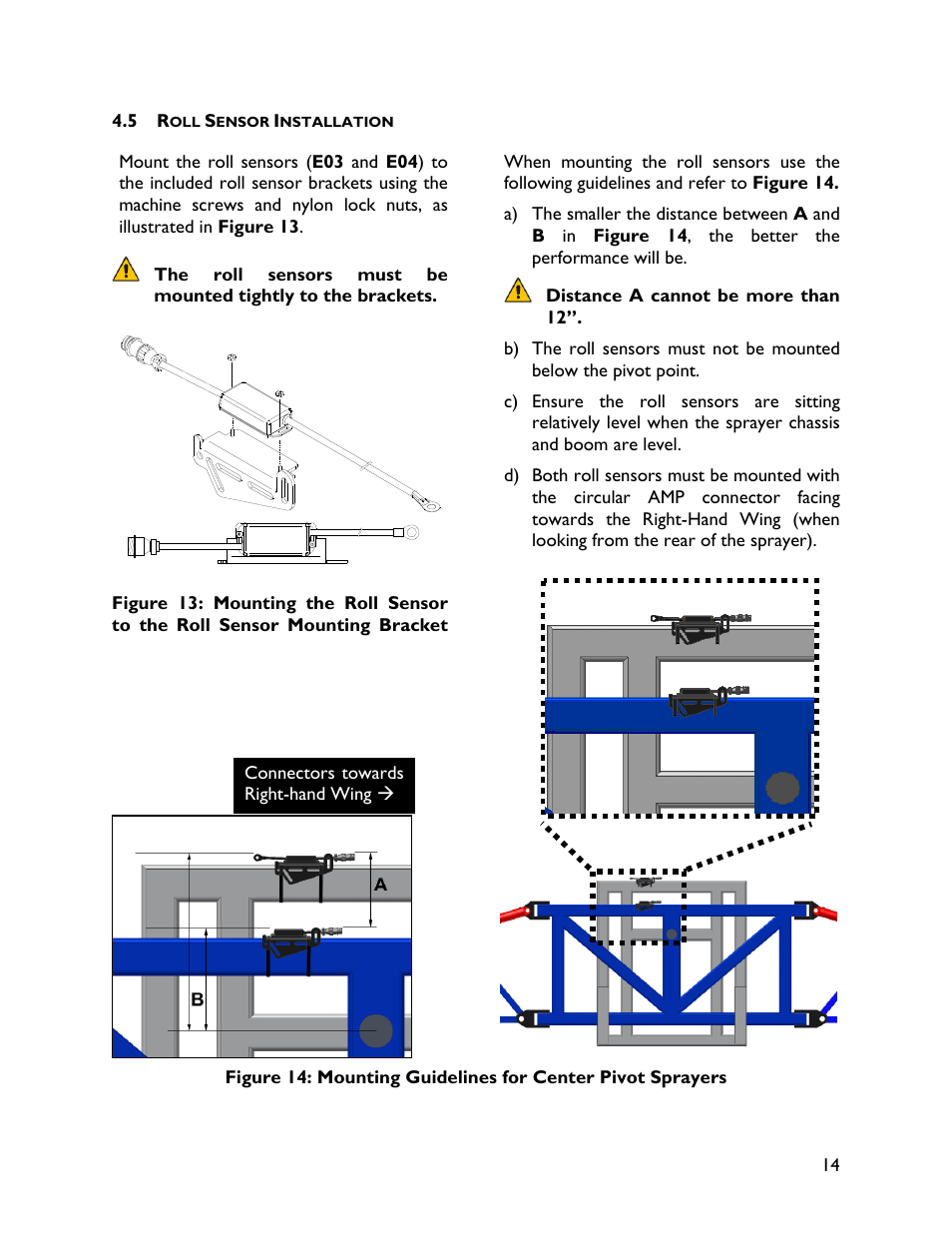 5 roll sensor installation | NORAC UC4+BC+WR1 User Manual | Page 17 / 32