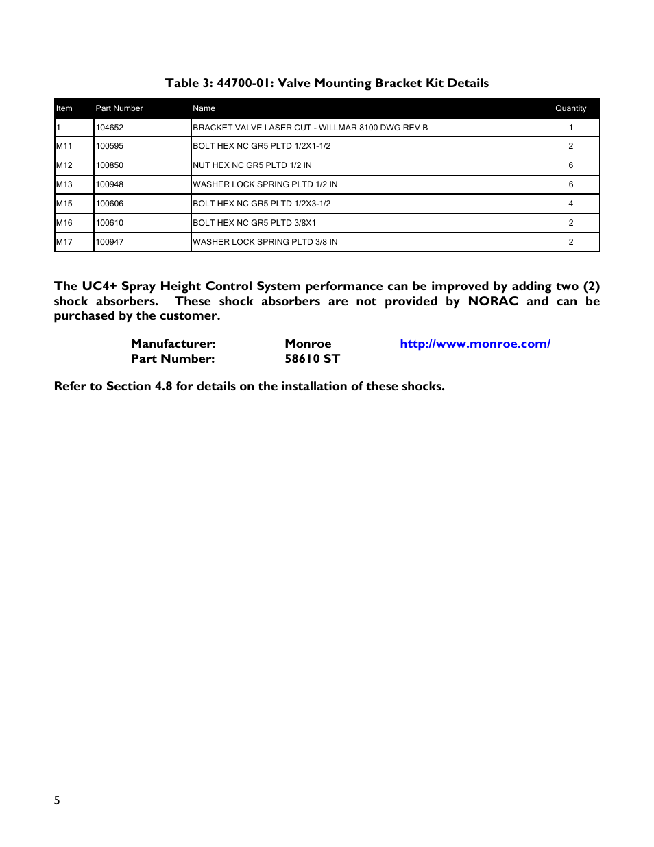 NORAC UC4+BC+WR1 User Manual | Page 8 / 32