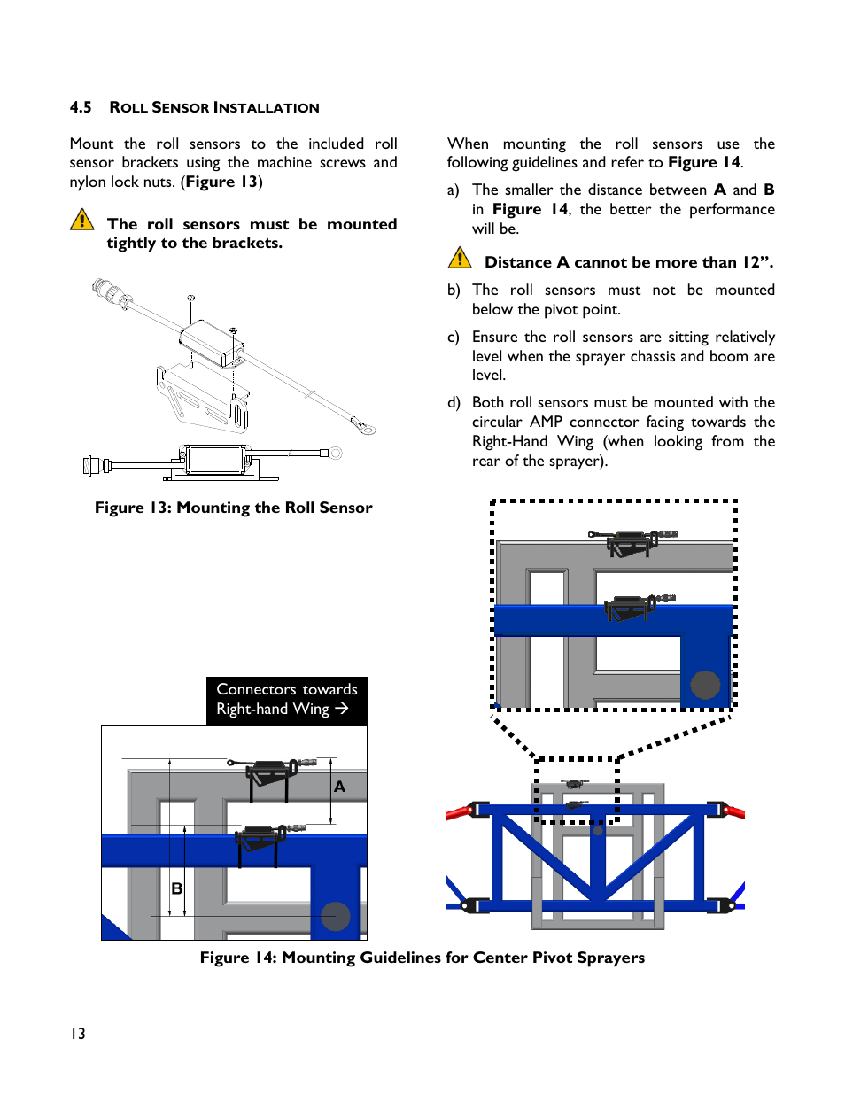 5 roll sensor installation | NORAC UC4+BC+WR2 User Manual | Page 16 / 31