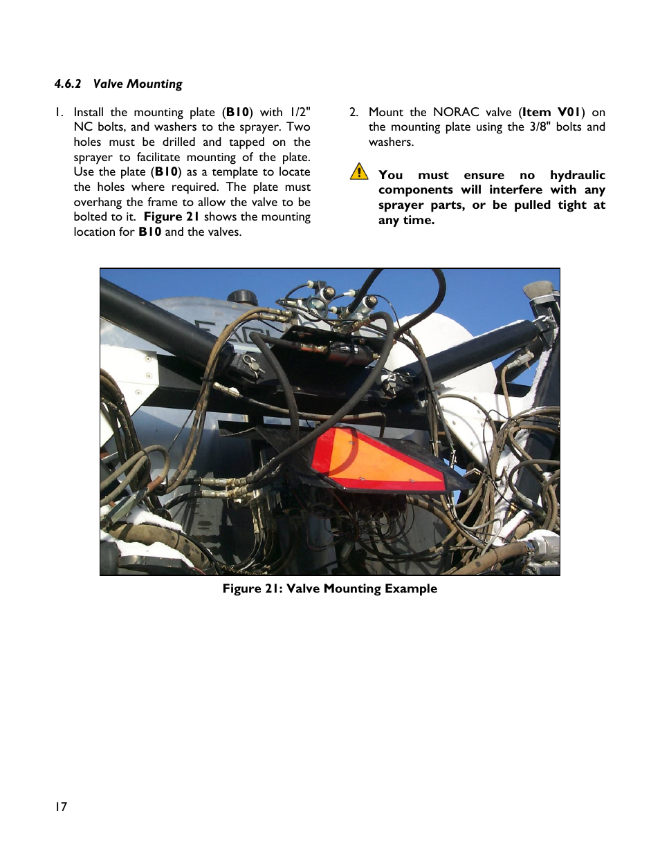 2 valve mounting | NORAC UC4+BC+WR2 User Manual | Page 20 / 31