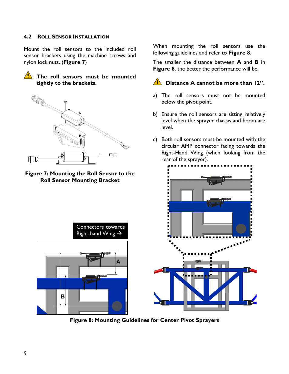 2 roll sensor installation | NORAC UC4+BC+FT1 User Manual | Page 12 / 30