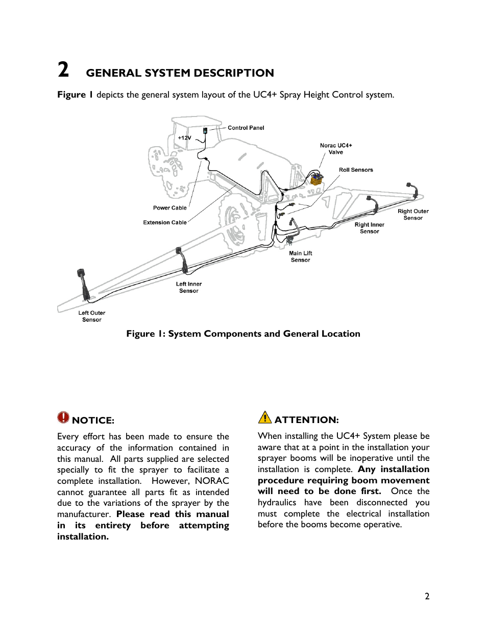 2 general system description | NORAC UC4+BC+FT1 User Manual | Page 5 / 30