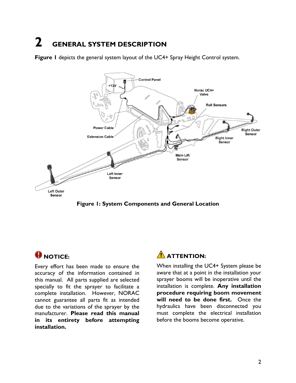 2 general system description | NORAC UC4+BC+FT2 User Manual | Page 5 / 28