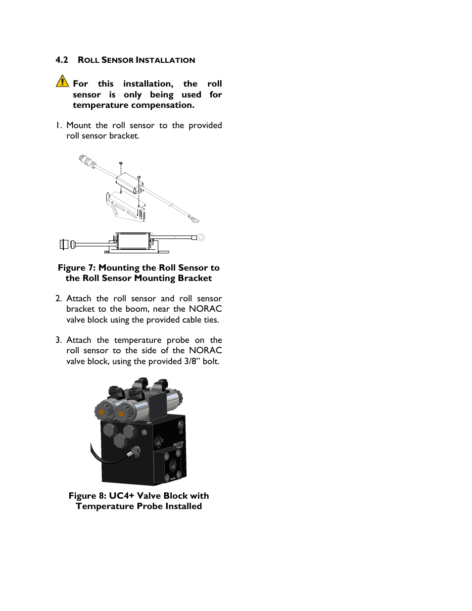 2 roll sensor installation | NORAC UC4+BC+FT2A User Manual | Page 12 / 29