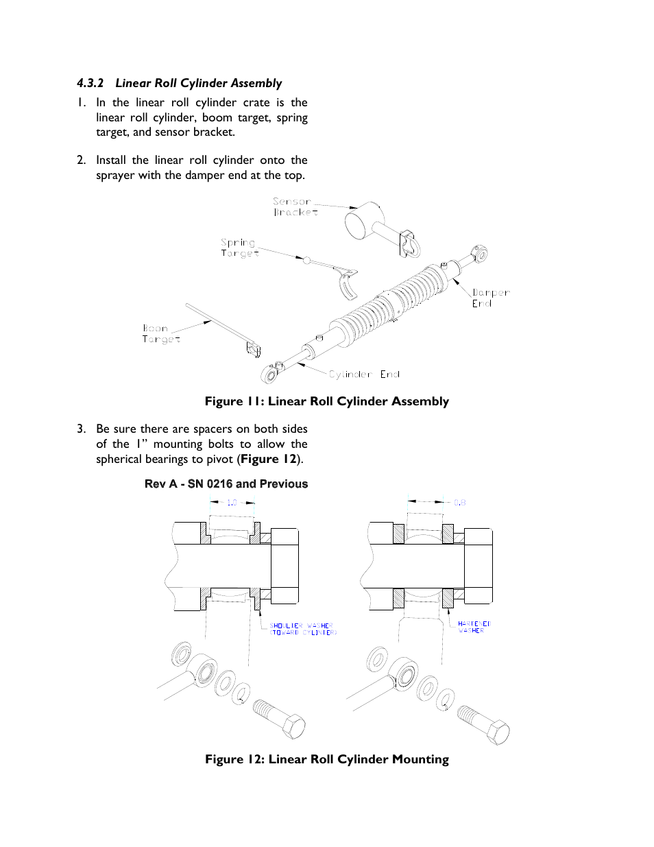 2 linear roll cylinder assembly | NORAC UC4+BC+FT2A User Manual | Page 14 / 29