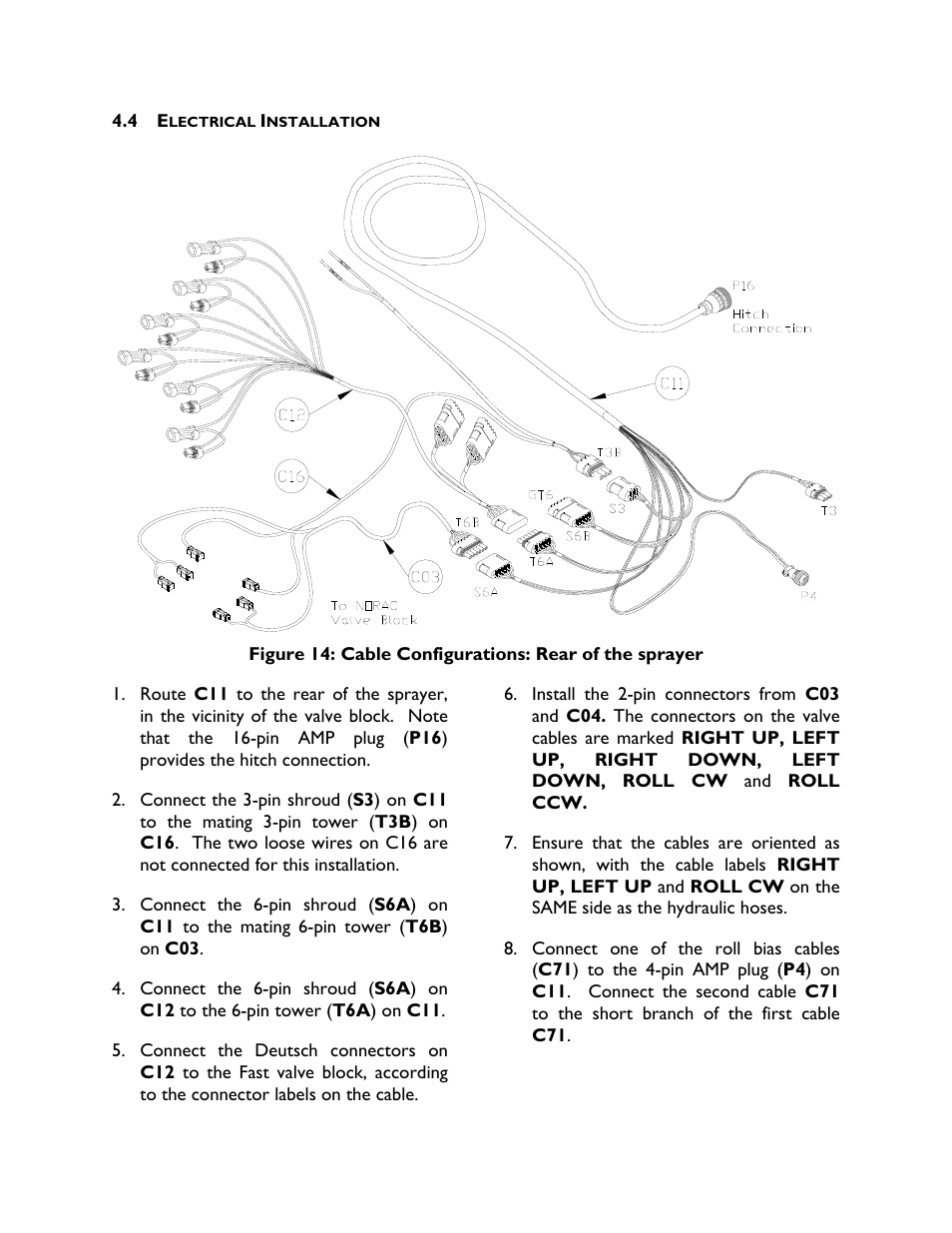4 electrical installation | NORAC UC4+BC+FT2A User Manual | Page 17 / 29