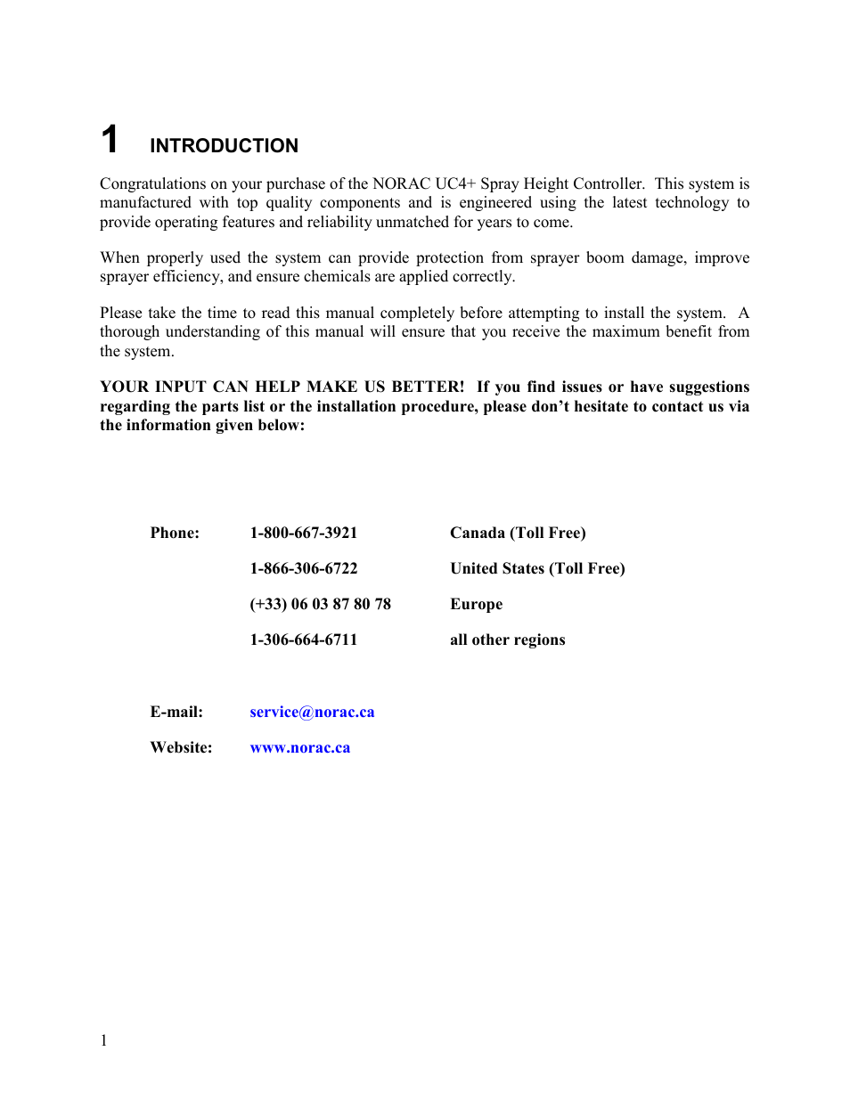 NORAC UC4+BC+HG User Manual | Page 4 / 28