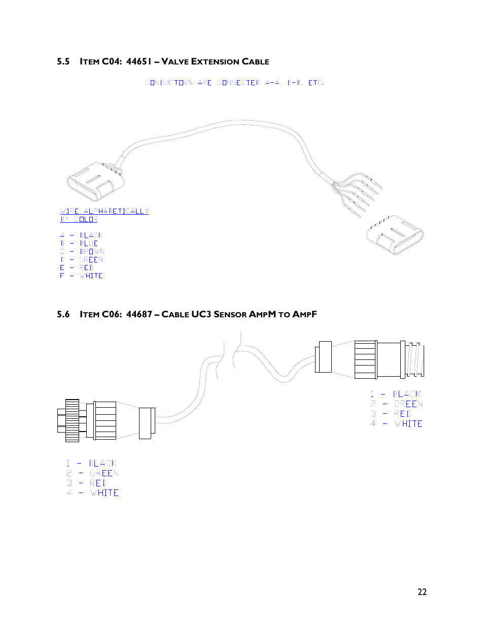 5 item c04: 44651, 6 item c06: 44687 | NORAC UC4+BC+HG1 User Manual | Page 25 / 27