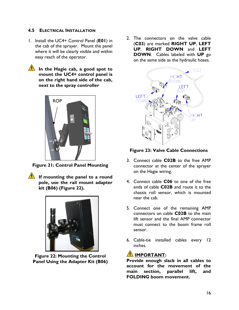 5 electrical installation | NORAC UC4+BC+HG3 User Manual | Page 19 / 24