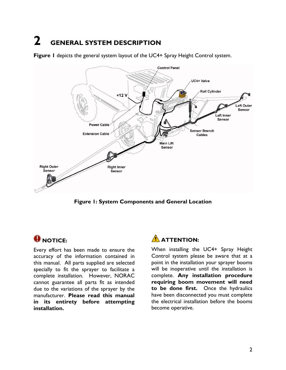 2 general system description | NORAC UC4+BC+HG4 User Manual | Page 5 / 22