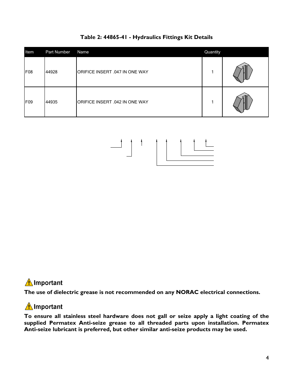 6 m b - 6 m or x 90, Fitting name example | NORAC UC4+BC+HG4 User Manual | Page 7 / 22