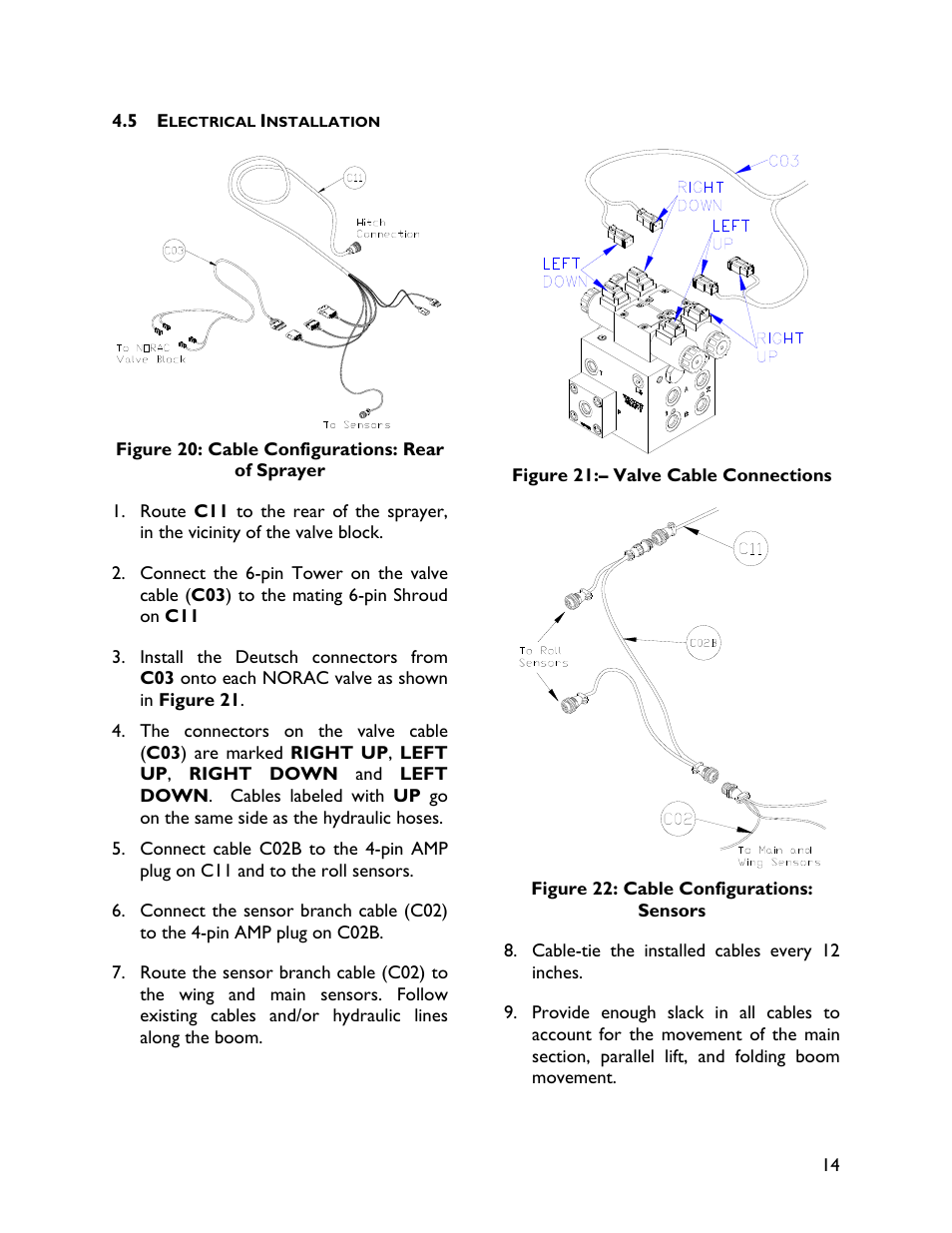 5 electrical installation | NORAC UC4+BC+MS User Manual | Page 17 / 28