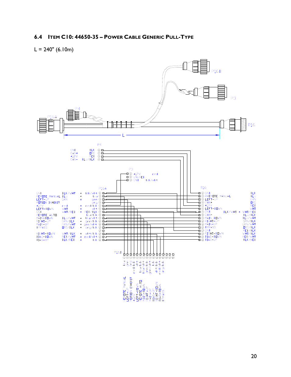 4 item c10: 44650-35 | NORAC UC4+BC+MS User Manual | Page 23 / 28