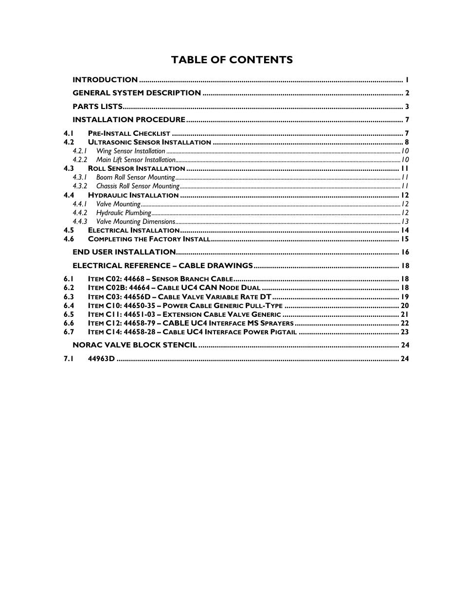 NORAC UC4+BC+MS User Manual | Page 3 / 28