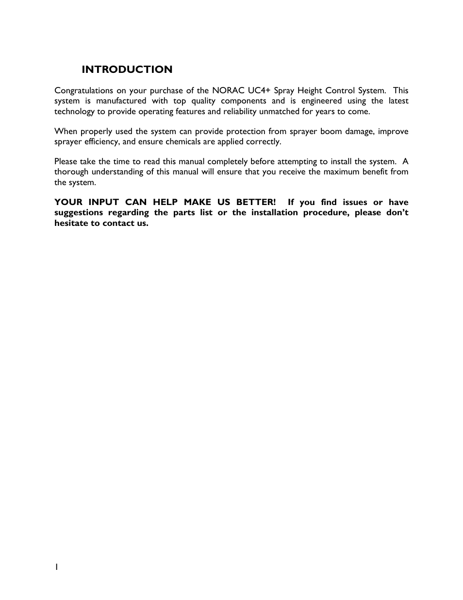 1 introduction | NORAC UC4+BC+MS User Manual | Page 4 / 28