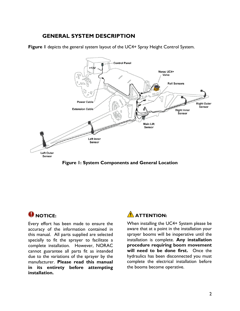 2 general system description | NORAC UC4+BC+MS User Manual | Page 5 / 28