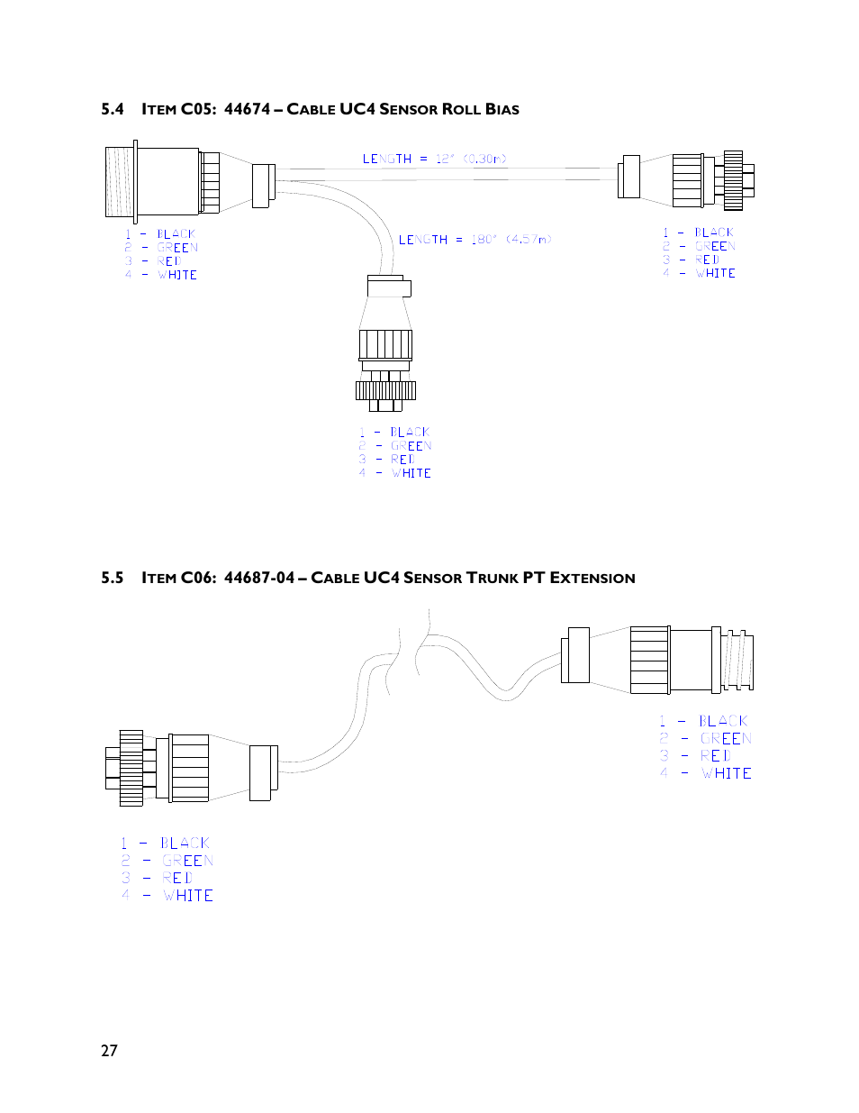 4 item c05: 44674, 5 item c06: 44687-04 | NORAC UC4+BC+SM4 User Manual | Page 30 / 37