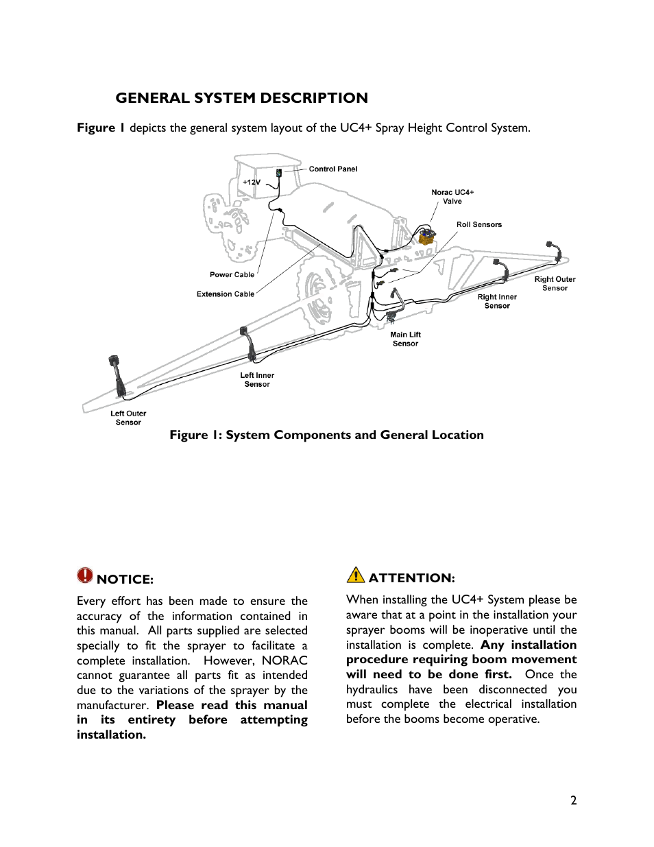 2 general system description | NORAC UC4+BC+SM4 User Manual | Page 5 / 37