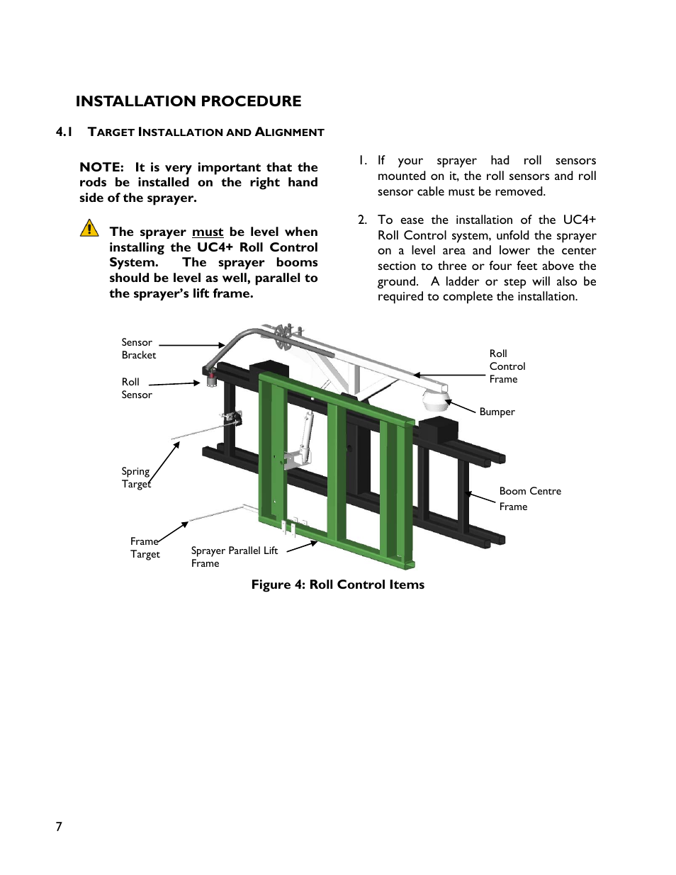 4 installation procedure, 1 target installation and alignment, Installation procedure | NORAC 4467BC+4B User Manual | Page 10 / 27