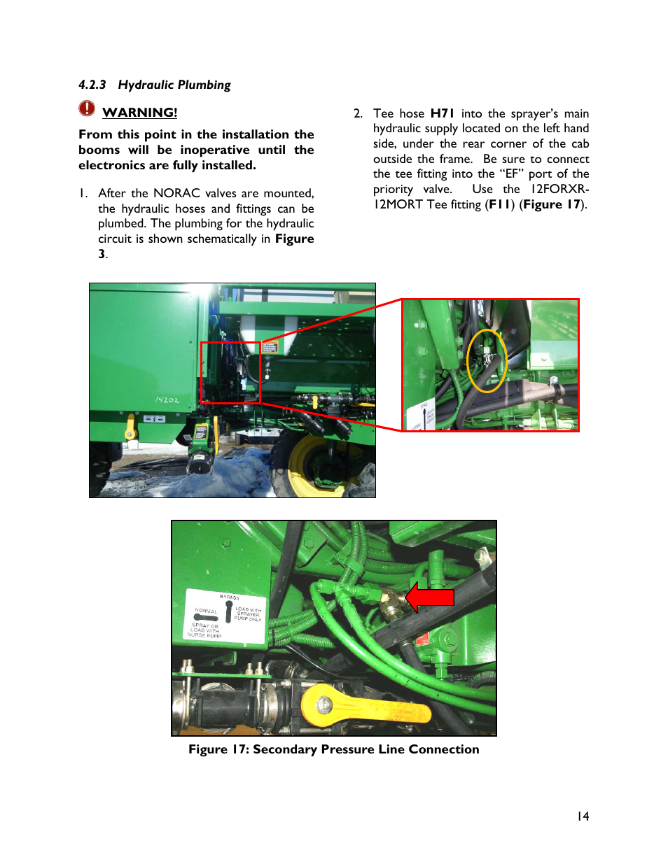 3 hydraulic plumbing | NORAC 4467BC+4B User Manual | Page 17 / 27