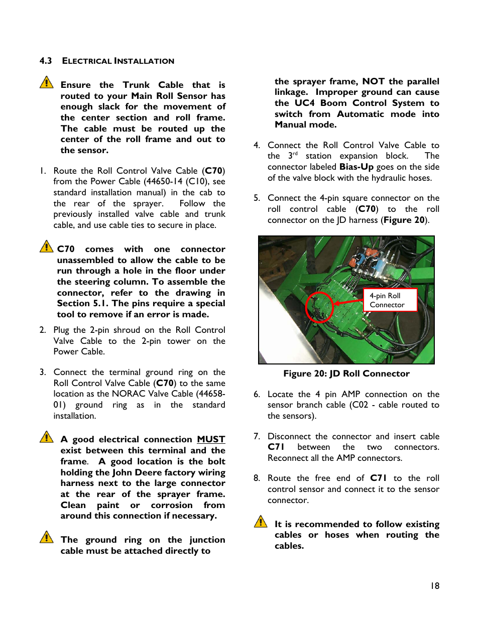 3 electrical installation | NORAC 4467BC+4B User Manual | Page 21 / 27