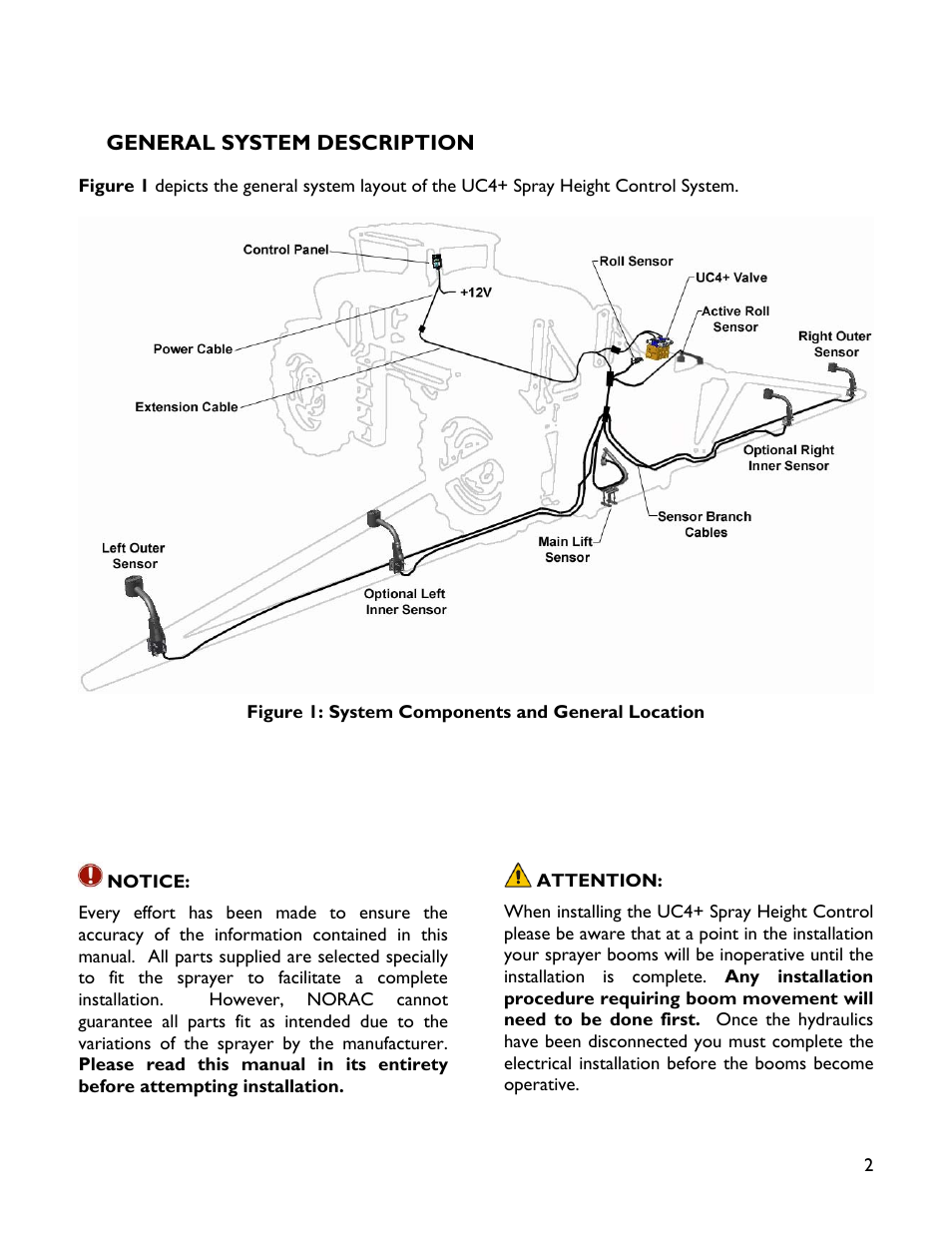 2 general system description | NORAC 4467BC+4B User Manual | Page 5 / 27